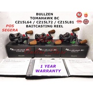 2021 NEW BULLZEN TOMAHAWK BC CZ15L BAITCASTING CASTING REEL