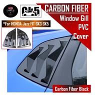 🔥SG SELLER🔥 Honda Jazz/Fit GK GK3 GK5 Car Side Window Louver Carbon Fiber Rear Quarter Windows Spoiler Scoop Vent