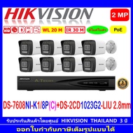 HIKVISION IP CAM 2MP DS-2CD1023G2-LIU 2.8//4mm(8)+NVR DS-7108NI-Q1/8P/M , DS-7608NI-K1/8P(C)(1)