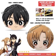 PEDANG ANIME BANTAL BULAT ANIME SAO SWORD ART ONLINE : KIRITO ASUNA