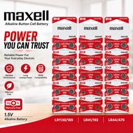[ MAXELL ] Alkaline Button Cell Battery | LR1130/189 | LR41/192 | LR44/A76 | 1.5V