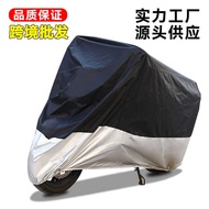 Motorcycle Cover 210D Coated Silver Cloth Motorcycle Clothing Waterproof Sunscreen Motorcycle Clothi
