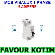 MCB VISALUX 6 AMPERE 6A 1 PHASE PHASE VS-106 FVKOTIM