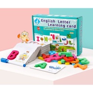 English Letter Learning Card Puzzle