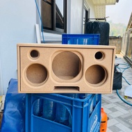 ตู้ลำโพง DIY (จัดเตรียม 1-2 วั น) ซับ 6.5 นิ้ว 1 ดอก เสียงกลาง 4 นิ้ว 2ดอก แหลม 2นิ้ว hk 2 ดอก MDF 1