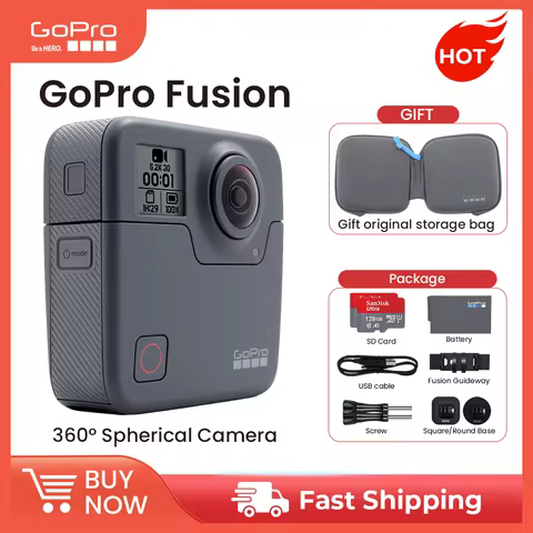 GoPro Fusion 360° Omnidirectional Shooting Professional Sports Camera 5.2K Intelligent HD GoPro Acti