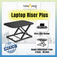 ergoActive ★ Laptop Riser Plus ★ Lightweight And Portable Stand Desk ★ Sit Stand Desk Converter ★ He