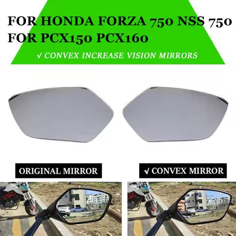 Motorcycle Convex Mirror Increase Side Rearview Mirrors View Vision Lens For HONDA Forza 750 NSS 750