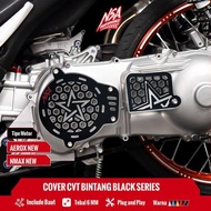 NSA COVER CVT BINTANG BLACK SERIES YAMAHA Nmax Aerox CVT COVER Yamaha Motorcycle Accessories NSA PER