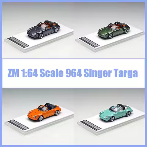 ZM Zincit 1: 64 Scale 964 Singer Targa Alloy Car Model Static Decoration Collectibles Gift Toys