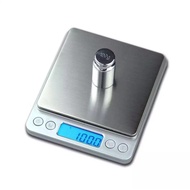 Rlc Digital Scale Weighing 2000g, 1 Decimal Scale, 0.1 LED Screen, BLACK LIGHT, Gold Scale, Diamond 