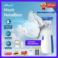 [ GRATIS ONGKIR ] Alat Nebulizer Uap Asma Sesak Nafas Portable Anak Dewasa Komplit Baterai Bisa Di C