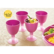 Tupperware Lilac Goblet set of 4