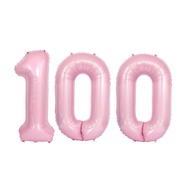 133cm Pearl Pink Number Balloon Individually Packaged Baby First Birthday Party Big Number Aluminum 