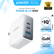 Sạc Anker 736 Nano II Sạc Nhanh Công Suất 100W Công Nghệ PowerIQ 3.0 3 Cổng - 2 Cổng USB-C & 1 Cổng