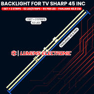BACKLIGHT TV SHARP 45 INCH LC-45SA5200X LC-45UA6500X LC-45UA6800X STG45AD2-7020-Rev04 52LED-170821