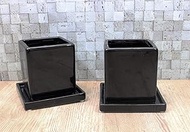 Castle Enterprises Flower Base, Vase, Candle Holder, Dice, M H 4.3 x W 3.5 x D 3.5 inches (11 x 9 x 