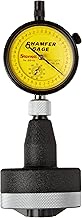 Starrett 684M-4Z Millimeter Reading Internal Chamfer Gauge With Yellow Dial, 90-127 Degree Angle, 25