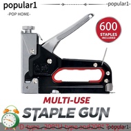 POPULAR Construction Stapler, Heavy Duty With 600 Staples Nailer,  4 in 1 Powerful 4-14mm Stapler Wo