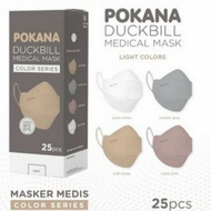 Masker Pokana Duckbill-4Ply Earloop Medical Face Mask-Box isi 25 pcs