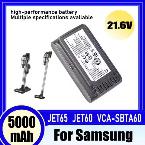 For Samsung Jet 60 VCA-SBTA60 vacuum cleaner battery replacement Turbo Jet 75E VS15A6031R4 VS15A6031