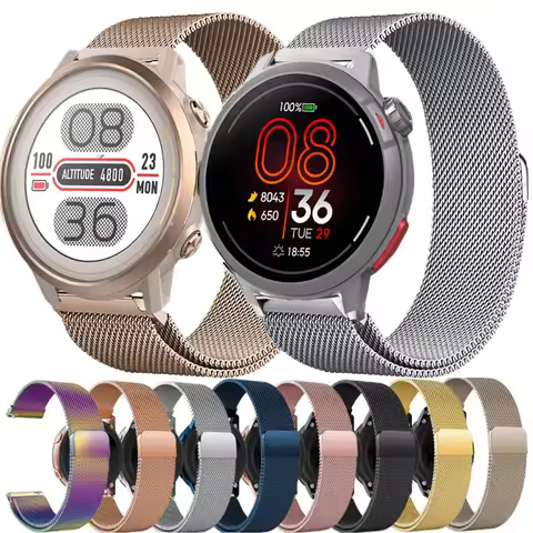 20mm 22mm Milanese Loop Strap For For COROS PACE 3 PACE2 Metal Bracelet Stainless Steel Watch Band F