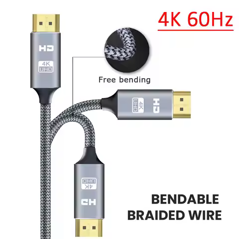 HDMI Cable 2.0 4K Cable for PS4 PS3 Xbox Fire TV Stick Blue Ray Player HDR High Speed Ethernet 4K 60