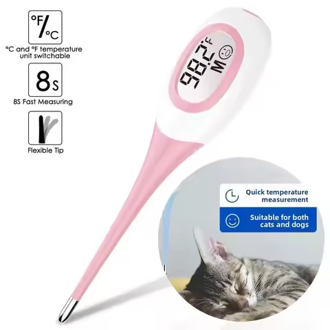 Electronic Thermometer 8 Seconds Fast Measurement for Adults Children Pet Dog Cat Oral Cavity Armpit