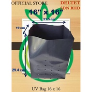 High Quality UV POLYBAG 16 x 16 -1KG - 22+/- keping (Tebal UV Dan Nursery Plantation Bag)
