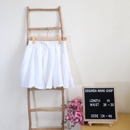 Preloved White Skort Skirt And Short Summer Ootd | Segunda Mano Shop - C4-46