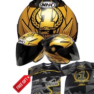 PSB Approved Nhk Helmet Gt Avenger Azlan Shah Gold