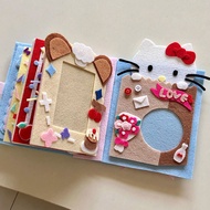Cute Kitty 3-inch handmade felt photo Album – small card storage, polaroid photos, birthday gifts fo