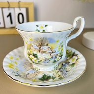 Coffee cup plate Plate Plate Flat plate Dessert plate Red tea cup European bone china