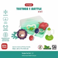 IQ Angel Rattle Teether Toys Box 6in1 / Baby Teether / Baby Teether