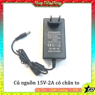 Củ nguồn loa kéo 15v 6a dòng có chân to 5.5mm x 2.5mm - Adapter loa kéo 15V-2A 15V-3A dùng cho các t