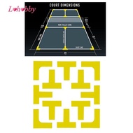 [Lohobby] Pickleball Court Marker, Lines Marking Set Mini Tennis Court, Silicone Equipment