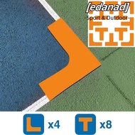 EDANAD Sports Court Lines Marker, Easy to Use Sports Pickleball Court Marker, Portable Pickleball Ac
