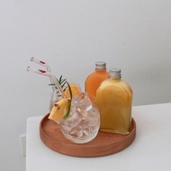 Combo of 100 Square Flat Plastic Bottles, Flat Shoulder, Flat Shoulder 330ml With Cap Water Bottle