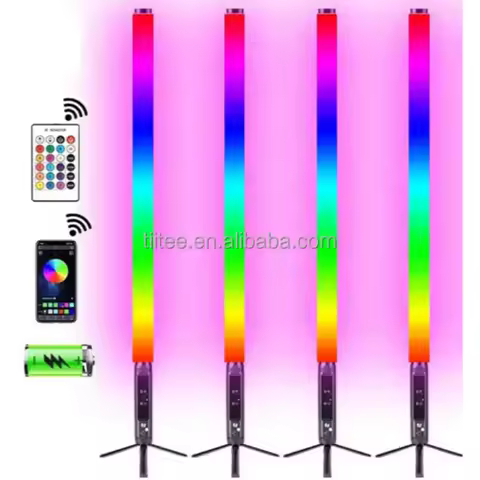Tiitee T360B IP65 RGB 3in1 8 Pcs Waterproof Disco LED Tube Light with Light case for Stage Waterproo