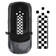 Car Roof Sticker Checkered Racing Graphics Decals For Mini Cooper S JCW Countryman F56 F55 F60 R56 R