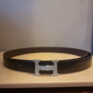 Hermes belt reversible black/ brown Original 105 cm; buckle 32mm