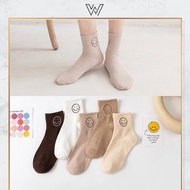 1 Pair High Quality Fashion sock Smile Face 2004-Smile