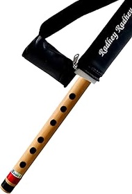 D Sharp 6 Hole Musical Combination Flutes (16") and FF (21") Bansuri Bamboo Flute with Free Flute Ca