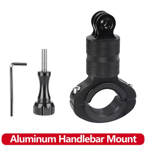 Aluminum Bicycle Handlebar Mount For GoPro Hero 13 12 11 10 9 8 Insta360 SJCAM SJ4000 AKASO DJI Osmo