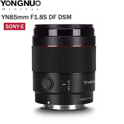 Yongnuo YN85mm F1.8S DF DSM Len AF MF Focus Mode Large Aperture Camera Lens for Sony E mount Camera 