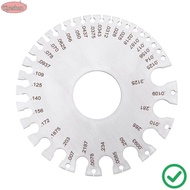 XUESHAN Round Wire Gauge, Round Dual Sided Design Stainless Steel Thickness Gauge, Metric and Imperi