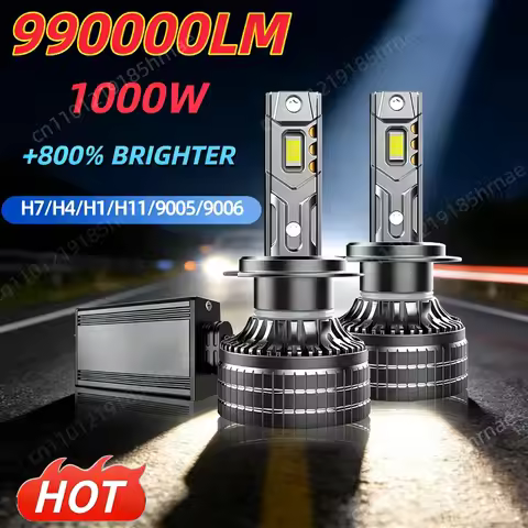 H7 H4 Led Headlight Canbus 99000LM M8 Pro M17 Car 6000k Led Headlights Modified Ultra Bright Far And