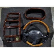 KENARI MOVE L9 RS WALNUT AIRCOND PANEL & METER PANEL & STEERING WHEEL