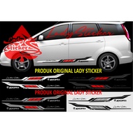 Exora car Cutting sticker, proton Exora car sticker