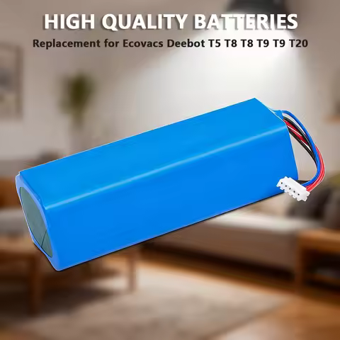 High Capacity 6800mAh 14.4V Replacement Battery for Ecovacs Deebot T5 T8 T9 T20 T10 X1 Omni Turbo Va